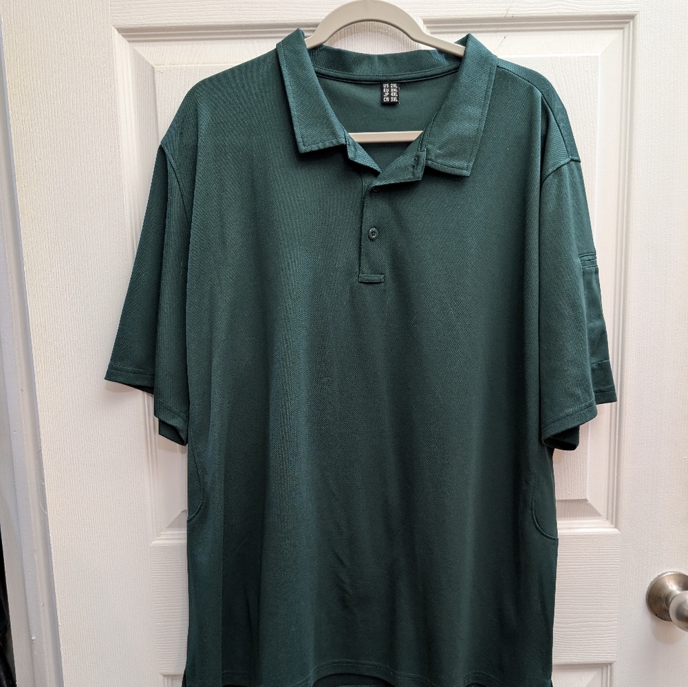 Men's Dark Green Polo - 2XL